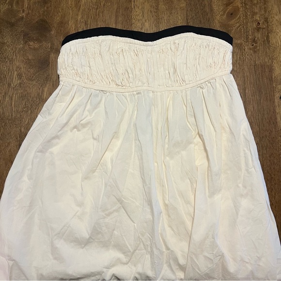NWT Maeve by Anthropologie Pin-stuck Open Back Elegant Strapless White Dress M - Picture 3 of 13